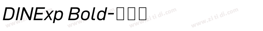 DINExp Bold字体转换